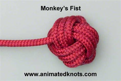 猴頭結|60 猴拳結 Monkeys Fist － 童軍繩結教學